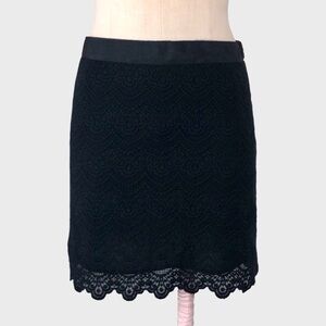 J Crew Scalloped Lace Mini Skirt